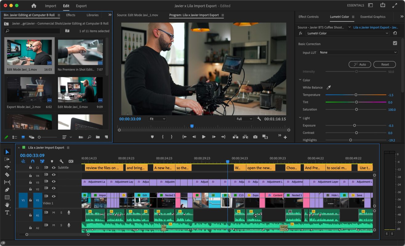 adobe premiere 2023 crop video