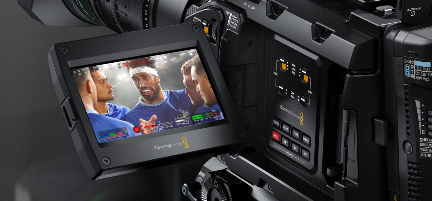 Blackmagic Design'a Yatırım Yapmak için 20 İlham Verici Neden Fujinon 8.5-170mm Lensli URSA Broadcast G2 Kamera!